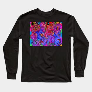 Neon abstract Long Sleeve T-Shirt